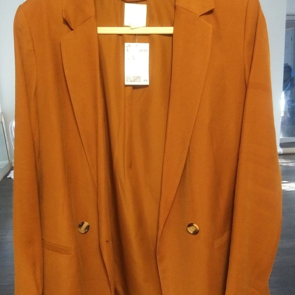 H&M Rustic Brown Oversized Jacket